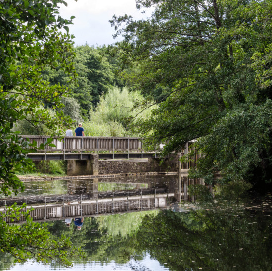 Moulin Vert, promenade du Steïr sous le pont